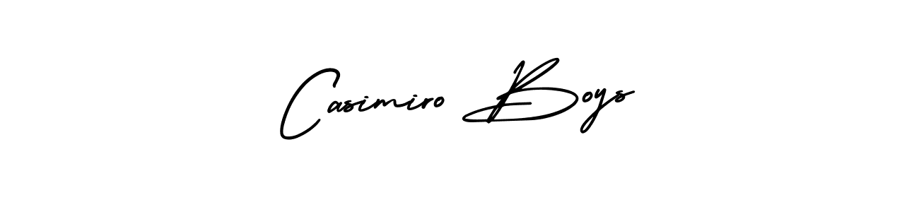 Create a beautiful signature design for name Casimiro Boys. With this signature (AmerikaSignatureDemo-Regular) fonts, you can make a handwritten signature for free. Casimiro Boys signature style 3 images and pictures png