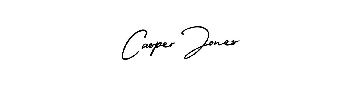 Use a signature maker to create a handwritten signature online. With this signature software, you can design (AmerikaSignatureDemo-Regular) your own signature for name Casper Jones. Casper Jones signature style 3 images and pictures png