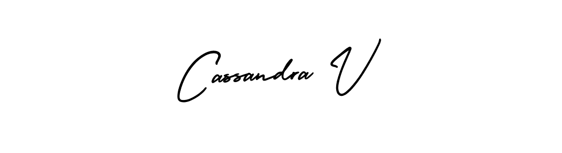 How to make Cassandra V signature? AmerikaSignatureDemo-Regular is a professional autograph style. Create handwritten signature for Cassandra V name. Cassandra V signature style 3 images and pictures png