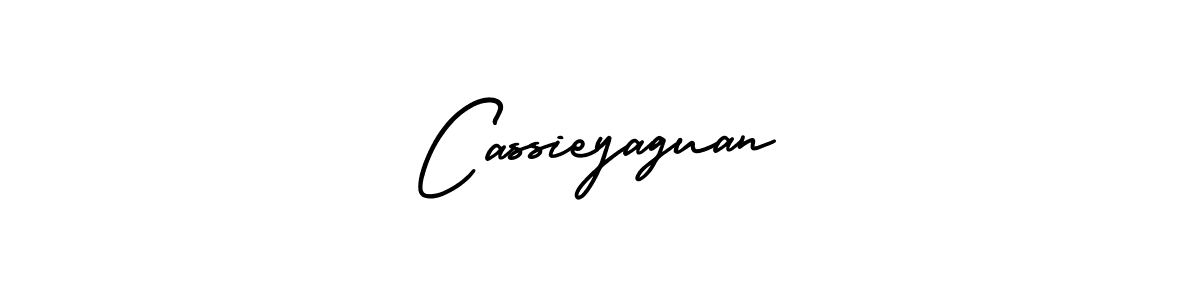 You should practise on your own different ways (AmerikaSignatureDemo-Regular) to write your name (Cassieyaguan) in signature. don't let someone else do it for you. Cassieyaguan signature style 3 images and pictures png
