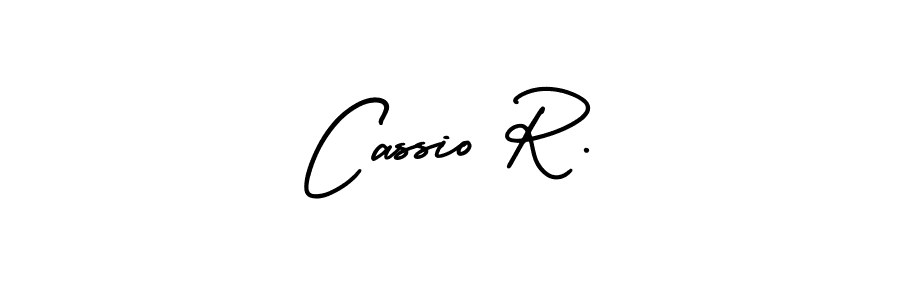 You can use this online signature creator to create a handwritten signature for the name Cassio R.. This is the best online autograph maker. Cassio R. signature style 3 images and pictures png