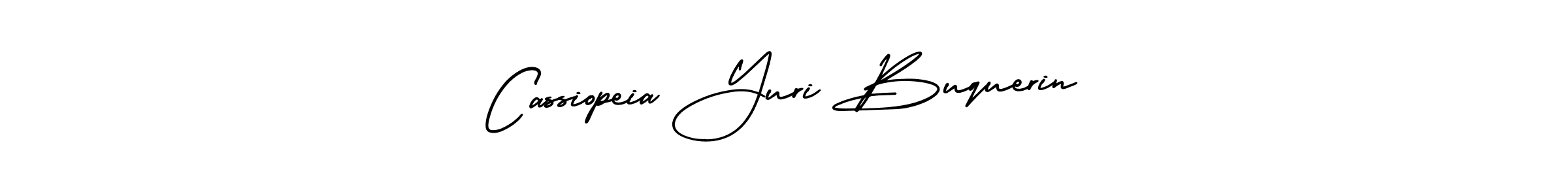 Make a beautiful signature design for name Cassiopeia Yuri Buquerin. Use this online signature maker to create a handwritten signature for free. Cassiopeia Yuri Buquerin signature style 3 images and pictures png