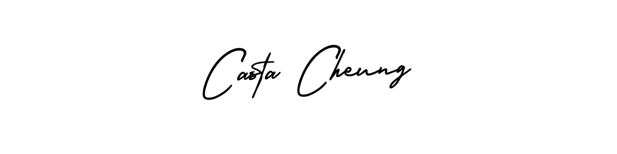 Make a short Casta Cheung signature style. Manage your documents anywhere anytime using AmerikaSignatureDemo-Regular. Create and add eSignatures, submit forms, share and send files easily. Casta Cheung signature style 3 images and pictures png