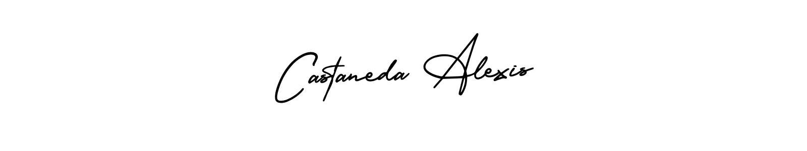 Castaneda Alexis stylish signature style. Best Handwritten Sign (AmerikaSignatureDemo-Regular) for my name. Handwritten Signature Collection Ideas for my name Castaneda Alexis. Castaneda Alexis signature style 3 images and pictures png