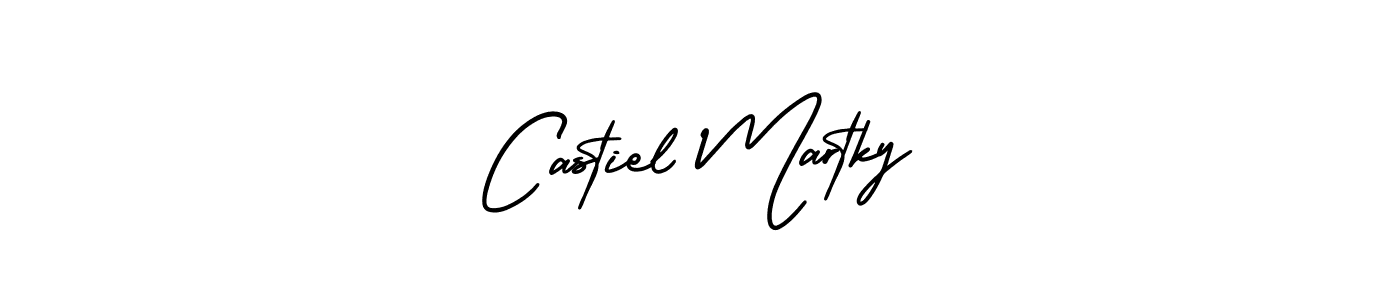 It looks lik you need a new signature style for name Castiel Martky. Design unique handwritten (AmerikaSignatureDemo-Regular) signature with our free signature maker in just a few clicks. Castiel Martky signature style 3 images and pictures png