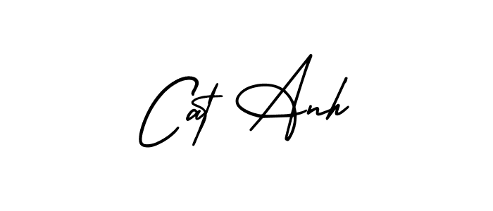 Make a beautiful signature design for name Cat Anh. With this signature (AmerikaSignatureDemo-Regular) style, you can create a handwritten signature for free. Cat Anh signature style 3 images and pictures png