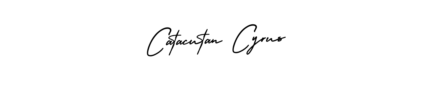 Create a beautiful signature design for name Catacutan Cyrus. With this signature (AmerikaSignatureDemo-Regular) fonts, you can make a handwritten signature for free. Catacutan Cyrus signature style 3 images and pictures png