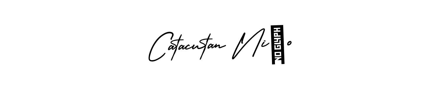 Design your own signature with our free online signature maker. With this signature software, you can create a handwritten (AmerikaSignatureDemo-Regular) signature for name Catacutan Niño. Catacutan Niño signature style 3 images and pictures png