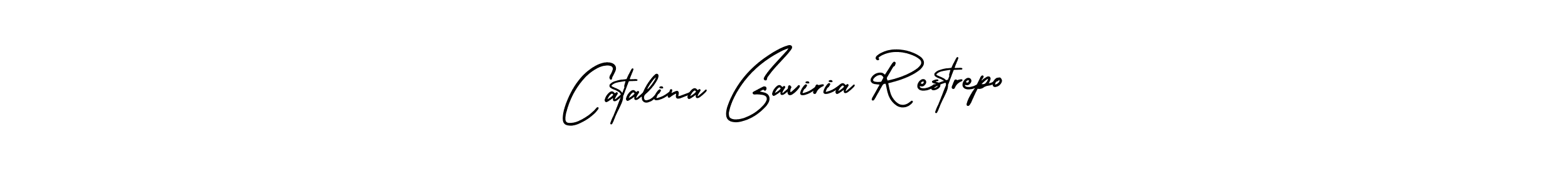 Catalina Gaviria Restrepo stylish signature style. Best Handwritten Sign (AmerikaSignatureDemo-Regular) for my name. Handwritten Signature Collection Ideas for my name Catalina Gaviria Restrepo. Catalina Gaviria Restrepo signature style 3 images and pictures png