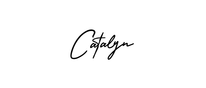 Create a beautiful signature design for name Catalyn. With this signature (AmerikaSignatureDemo-Regular) fonts, you can make a handwritten signature for free. Catalyn signature style 3 images and pictures png