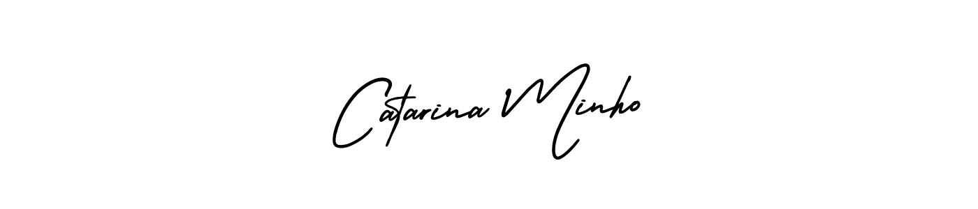 Catarina Minho stylish signature style. Best Handwritten Sign (AmerikaSignatureDemo-Regular) for my name. Handwritten Signature Collection Ideas for my name Catarina Minho. Catarina Minho signature style 3 images and pictures png