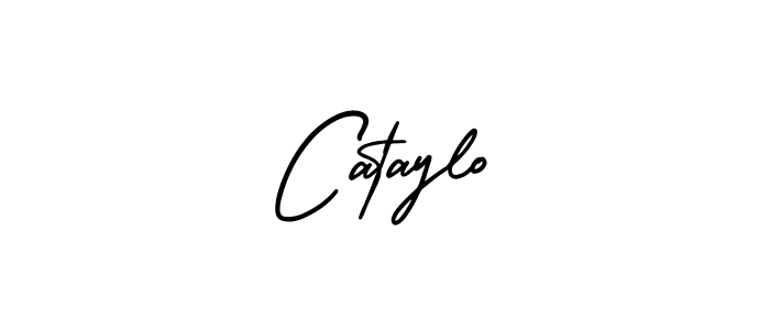 You should practise on your own different ways (AmerikaSignatureDemo-Regular) to write your name (Cataylo) in signature. don't let someone else do it for you. Cataylo signature style 3 images and pictures png