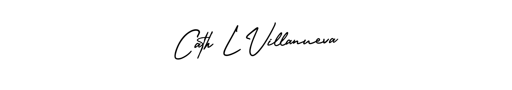 It looks lik you need a new signature style for name Cath L Villanueva. Design unique handwritten (AmerikaSignatureDemo-Regular) signature with our free signature maker in just a few clicks. Cath L Villanueva signature style 3 images and pictures png
