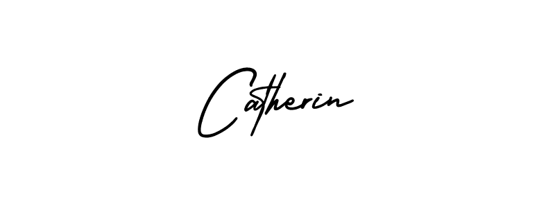 Make a beautiful signature design for name Catherin. With this signature (AmerikaSignatureDemo-Regular) style, you can create a handwritten signature for free. Catherin signature style 3 images and pictures png