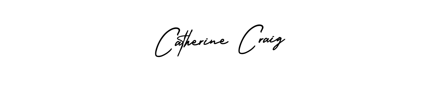 How to make Catherine Craig name signature. Use AmerikaSignatureDemo-Regular style for creating short signs online. This is the latest handwritten sign. Catherine Craig signature style 3 images and pictures png