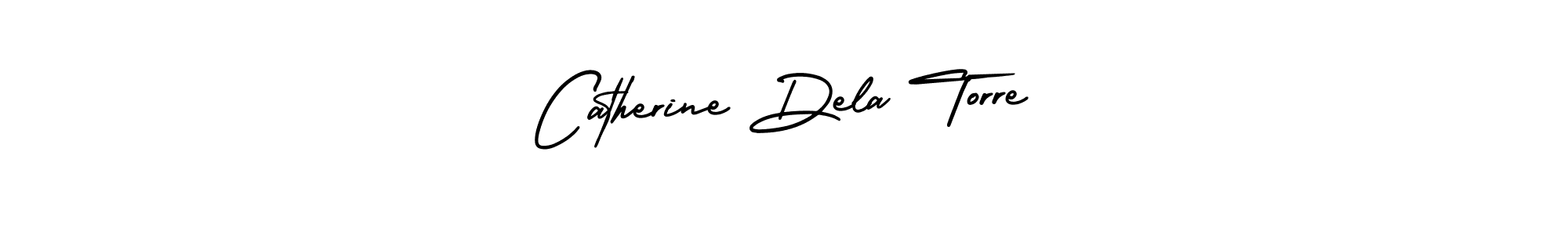 You should practise on your own different ways (AmerikaSignatureDemo-Regular) to write your name (Catherine Dela Torre) in signature. don't let someone else do it for you. Catherine Dela Torre signature style 3 images and pictures png