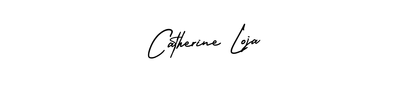 Create a beautiful signature design for name Catherine Loja. With this signature (AmerikaSignatureDemo-Regular) fonts, you can make a handwritten signature for free. Catherine Loja signature style 3 images and pictures png