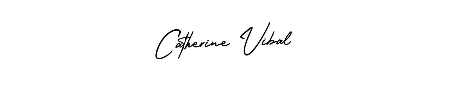 Design your own signature with our free online signature maker. With this signature software, you can create a handwritten (AmerikaSignatureDemo-Regular) signature for name Catherine Vibal. Catherine Vibal signature style 3 images and pictures png