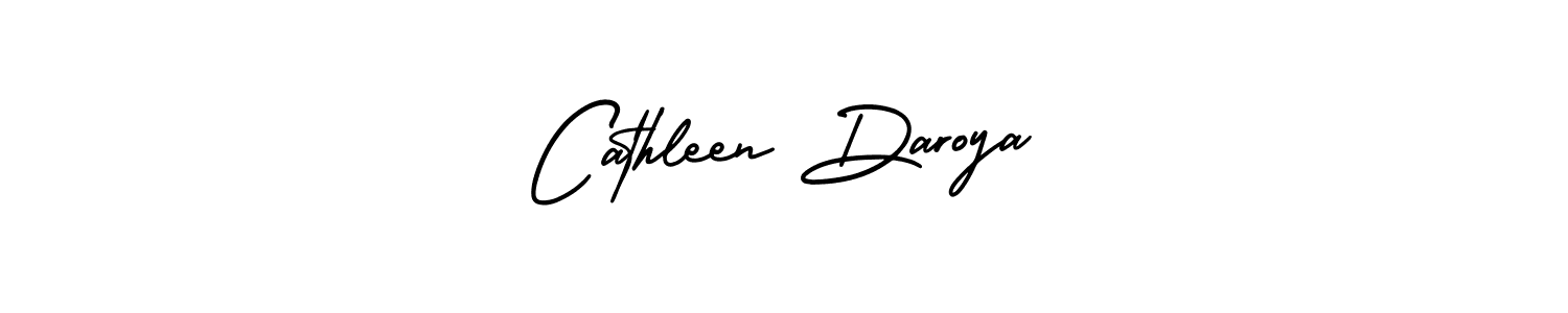 Make a beautiful signature design for name Cathleen Daroya. With this signature (AmerikaSignatureDemo-Regular) style, you can create a handwritten signature for free. Cathleen Daroya signature style 3 images and pictures png