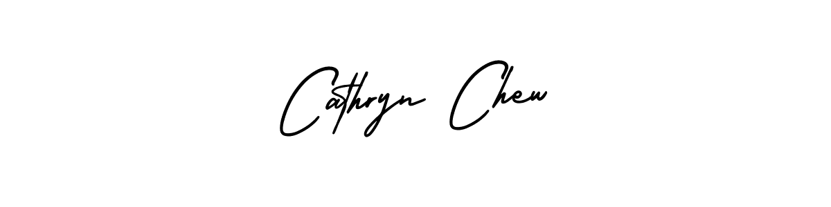 The best way (AmerikaSignatureDemo-Regular) to make a short signature is to pick only two or three words in your name. The name Cathryn Chew include a total of six letters. For converting this name. Cathryn Chew signature style 3 images and pictures png