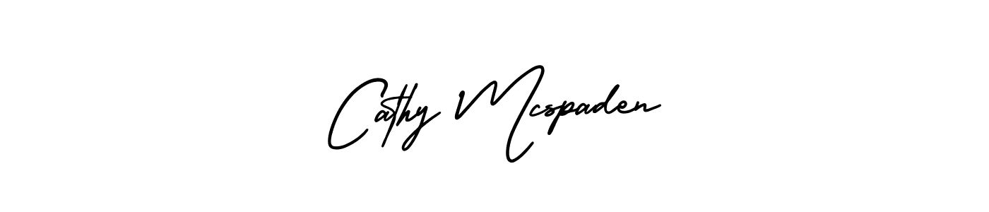 Cathy Mcspaden stylish signature style. Best Handwritten Sign (AmerikaSignatureDemo-Regular) for my name. Handwritten Signature Collection Ideas for my name Cathy Mcspaden. Cathy Mcspaden signature style 3 images and pictures png