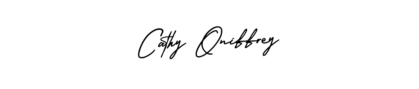 Design your own signature with our free online signature maker. With this signature software, you can create a handwritten (AmerikaSignatureDemo-Regular) signature for name Cathy Oniffrey. Cathy Oniffrey signature style 3 images and pictures png