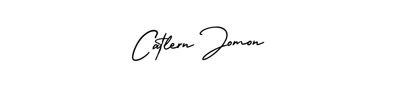 Create a beautiful signature design for name Catlern Jomon. With this signature (AmerikaSignatureDemo-Regular) fonts, you can make a handwritten signature for free. Catlern Jomon signature style 3 images and pictures png