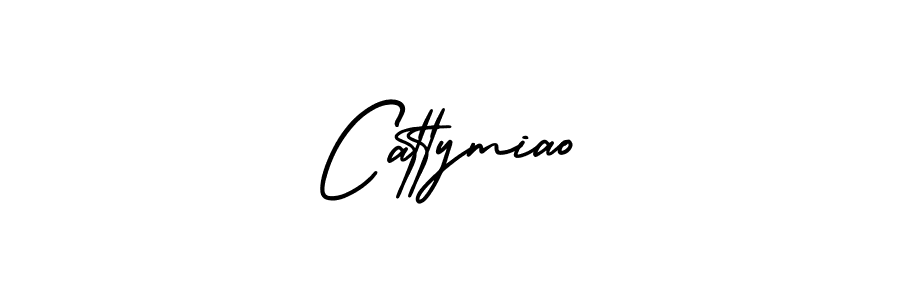 You should practise on your own different ways (AmerikaSignatureDemo-Regular) to write your name (Cattymiao) in signature. don't let someone else do it for you. Cattymiao signature style 3 images and pictures png