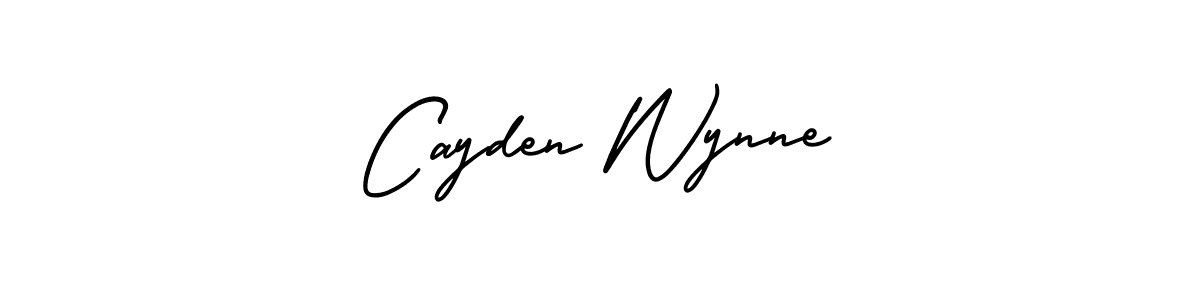 How to make Cayden Wynne signature? AmerikaSignatureDemo-Regular is a professional autograph style. Create handwritten signature for Cayden Wynne name. Cayden Wynne signature style 3 images and pictures png