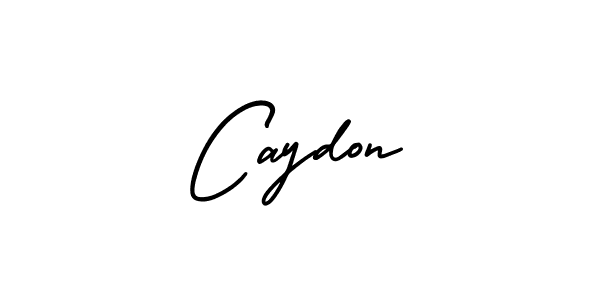 Make a beautiful signature design for name Caydon. With this signature (AmerikaSignatureDemo-Regular) style, you can create a handwritten signature for free. Caydon signature style 3 images and pictures png