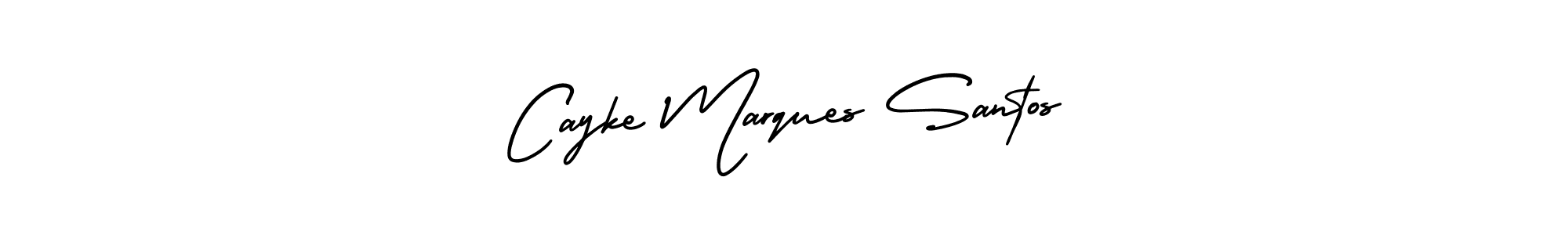 Create a beautiful signature design for name Cayke Marques Santos. With this signature (AmerikaSignatureDemo-Regular) fonts, you can make a handwritten signature for free. Cayke Marques Santos signature style 3 images and pictures png