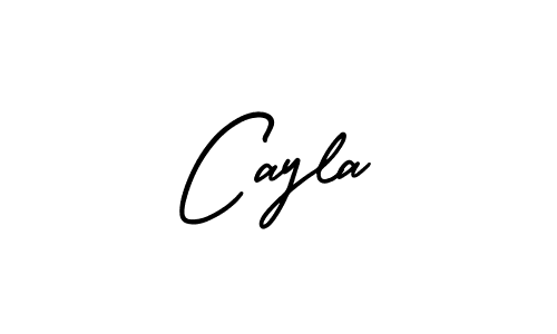 Design your own signature with our free online signature maker. With this signature software, you can create a handwritten (AmerikaSignatureDemo-Regular) signature for name Cayla. Cayla signature style 3 images and pictures png