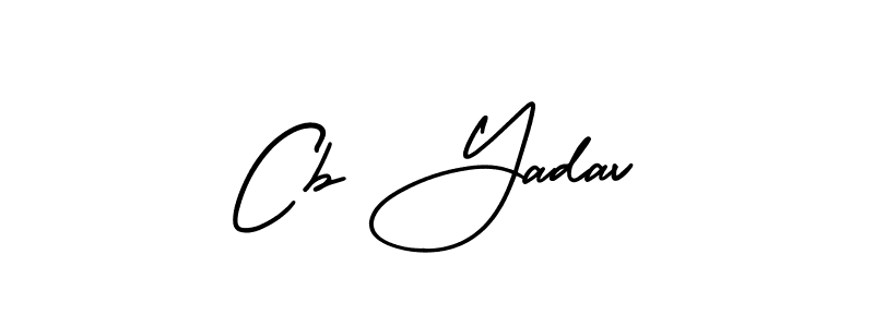 Cb Yadav stylish signature style. Best Handwritten Sign (AmerikaSignatureDemo-Regular) for my name. Handwritten Signature Collection Ideas for my name Cb Yadav. Cb Yadav signature style 3 images and pictures png