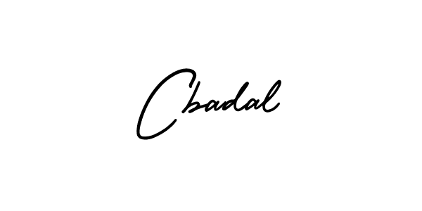 How to make Cbadal name signature. Use AmerikaSignatureDemo-Regular style for creating short signs online. This is the latest handwritten sign. Cbadal signature style 3 images and pictures png