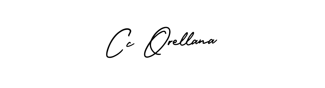 Cc Orellana stylish signature style. Best Handwritten Sign (AmerikaSignatureDemo-Regular) for my name. Handwritten Signature Collection Ideas for my name Cc Orellana. Cc Orellana signature style 3 images and pictures png