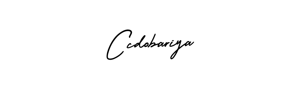 How to make Ccdobariya name signature. Use AmerikaSignatureDemo-Regular style for creating short signs online. This is the latest handwritten sign. Ccdobariya signature style 3 images and pictures png