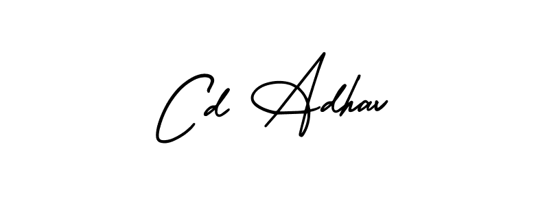 Design your own signature with our free online signature maker. With this signature software, you can create a handwritten (AmerikaSignatureDemo-Regular) signature for name Cd Adhav. Cd Adhav signature style 3 images and pictures png