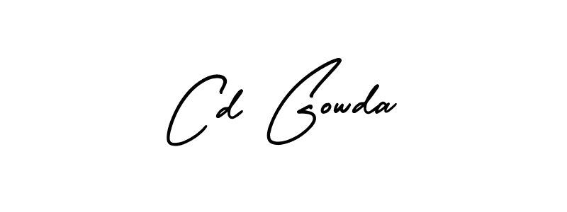 This is the best signature style for the Cd Gowda name. Also you like these signature font (AmerikaSignatureDemo-Regular). Mix name signature. Cd Gowda signature style 3 images and pictures png