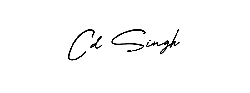 Design your own signature with our free online signature maker. With this signature software, you can create a handwritten (AmerikaSignatureDemo-Regular) signature for name Cd Singh. Cd Singh signature style 3 images and pictures png