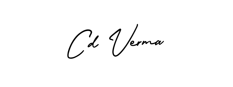 How to make Cd Verma name signature. Use AmerikaSignatureDemo-Regular style for creating short signs online. This is the latest handwritten sign. Cd Verma signature style 3 images and pictures png