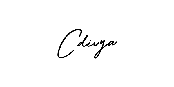 Use a signature maker to create a handwritten signature online. With this signature software, you can design (AmerikaSignatureDemo-Regular) your own signature for name Cdivya. Cdivya signature style 3 images and pictures png