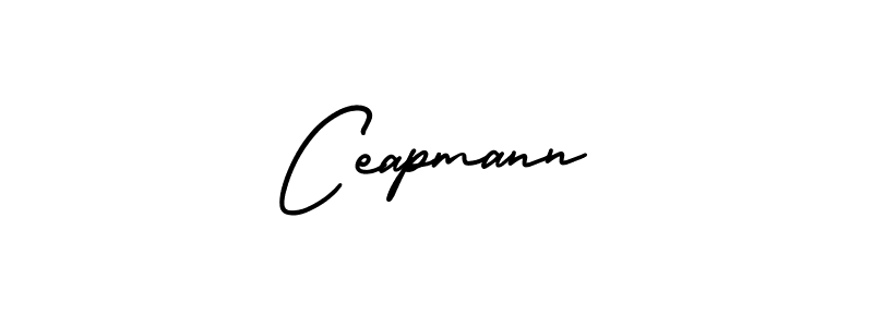 You should practise on your own different ways (AmerikaSignatureDemo-Regular) to write your name (Ceapmann) in signature. don't let someone else do it for you. Ceapmann signature style 3 images and pictures png