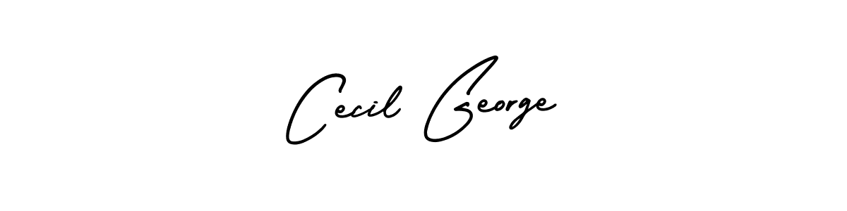 The best way (AmerikaSignatureDemo-Regular) to make a short signature is to pick only two or three words in your name. The name Cecil George include a total of six letters. For converting this name. Cecil George signature style 3 images and pictures png