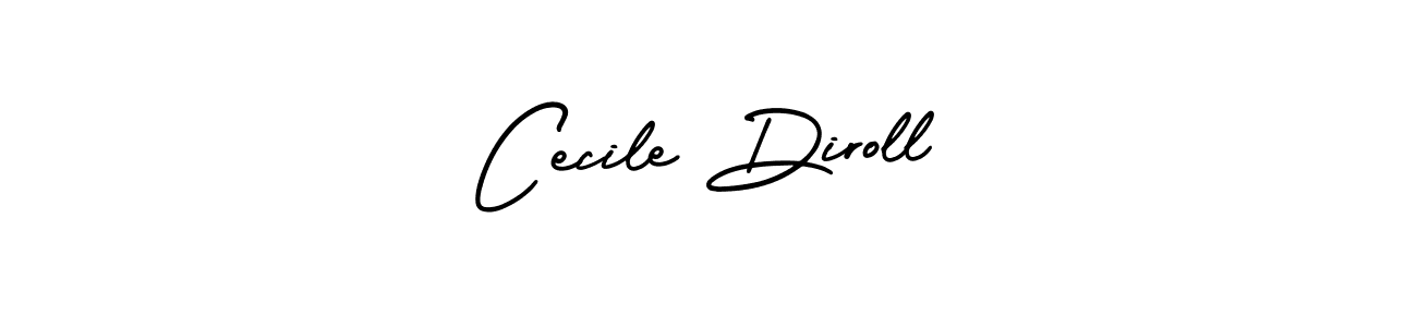 Design your own signature with our free online signature maker. With this signature software, you can create a handwritten (AmerikaSignatureDemo-Regular) signature for name Cecile Diroll. Cecile Diroll signature style 3 images and pictures png