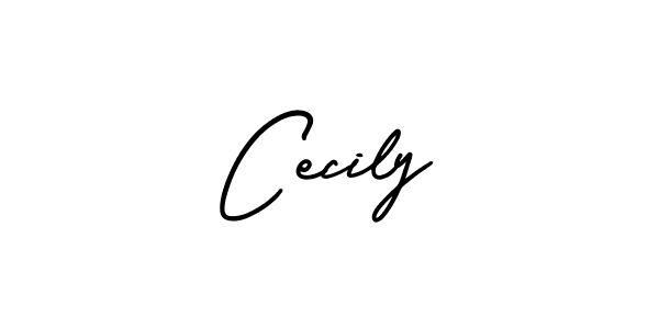 How to make Cecily signature? AmerikaSignatureDemo-Regular is a professional autograph style. Create handwritten signature for Cecily name. Cecily signature style 3 images and pictures png