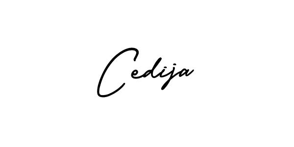 Make a beautiful signature design for name Cedija. With this signature (AmerikaSignatureDemo-Regular) style, you can create a handwritten signature for free. Cedija signature style 3 images and pictures png