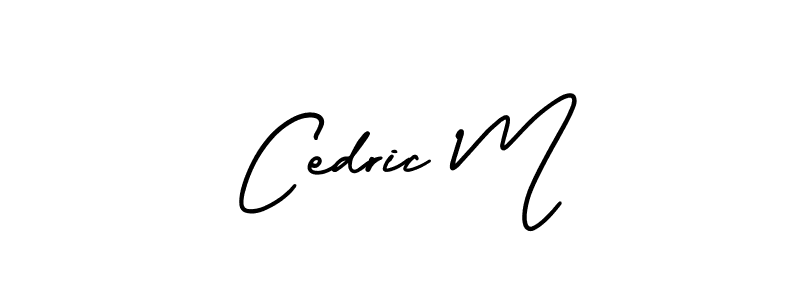 Design your own signature with our free online signature maker. With this signature software, you can create a handwritten (AmerikaSignatureDemo-Regular) signature for name Cedric M. Cedric M signature style 3 images and pictures png