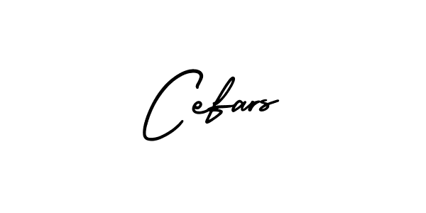 Cefars stylish signature style. Best Handwritten Sign (AmerikaSignatureDemo-Regular) for my name. Handwritten Signature Collection Ideas for my name Cefars. Cefars signature style 3 images and pictures png