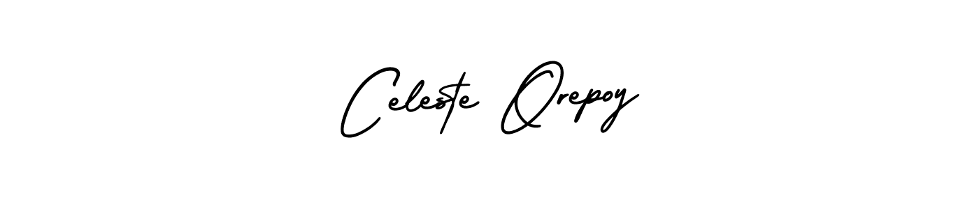 Check out images of Autograph of Celeste Orepoy name. Actor Celeste Orepoy Signature Style. AmerikaSignatureDemo-Regular is a professional sign style online. Celeste Orepoy signature style 3 images and pictures png