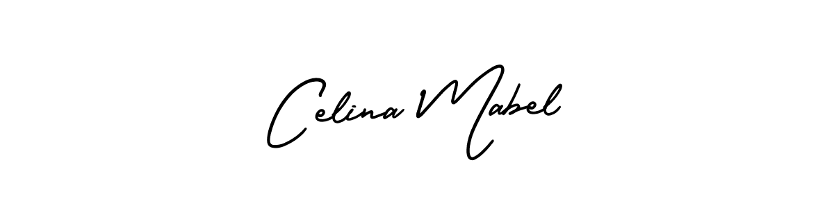 Design your own signature with our free online signature maker. With this signature software, you can create a handwritten (AmerikaSignatureDemo-Regular) signature for name Celina Mabel. Celina Mabel signature style 3 images and pictures png